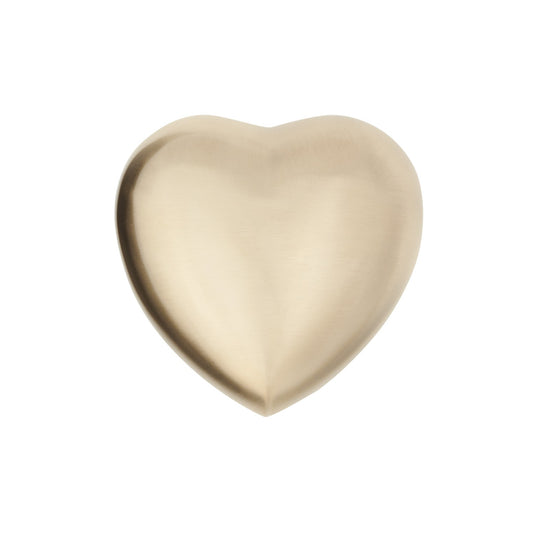 Brushed Brass Heart Keepsake Urn