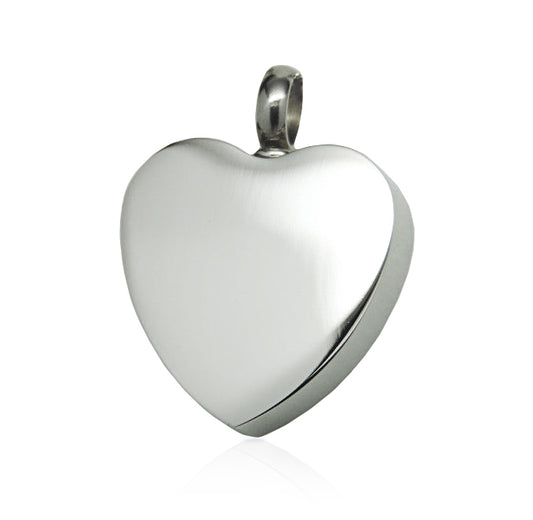 Classic Heart Pendant Silver Tone