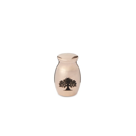 Mini Tree of Life 25mm Thimble Urn - Rose Gold Tone