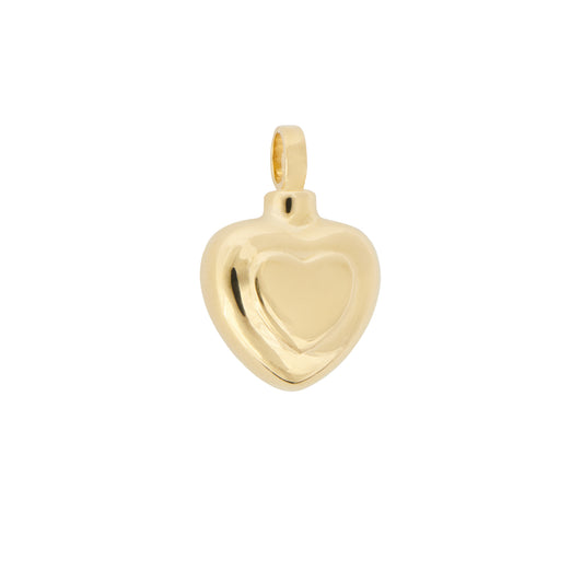 Double Heart Pendant 14ct Gold Vermeil