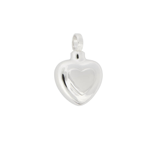 Double Heart Pendant 925 Silver