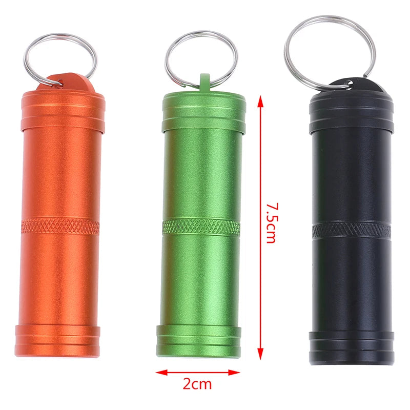 Waterproof Pill Container Keychain