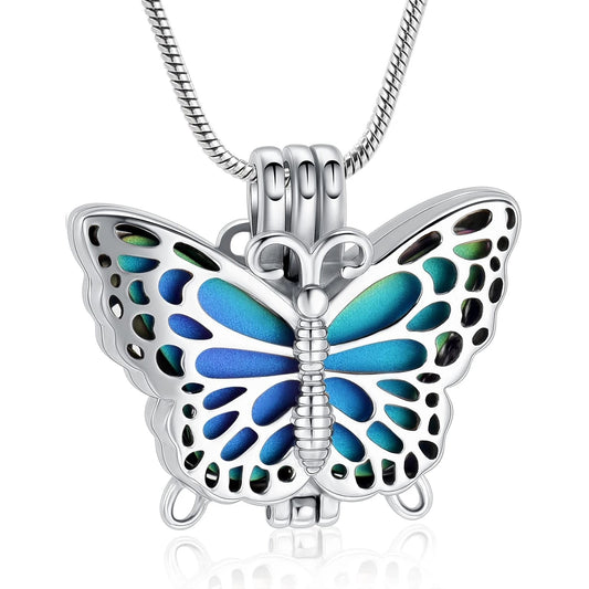 Butterfly Urn Pendant Rainbow