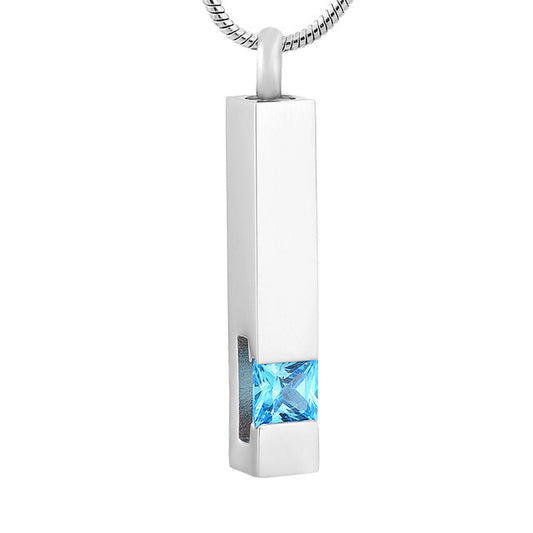 Column Pendant with Turquoise Stone