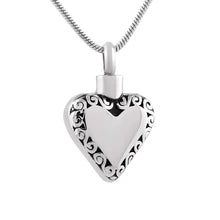 Heart with Filigree Border Pendant