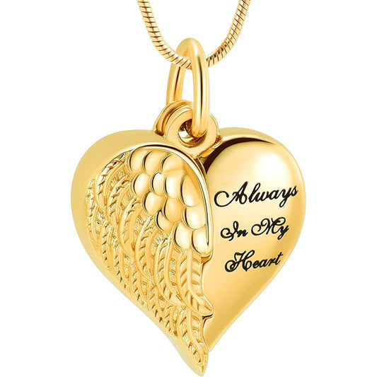 Hidden Heart Gold Tone Pendant