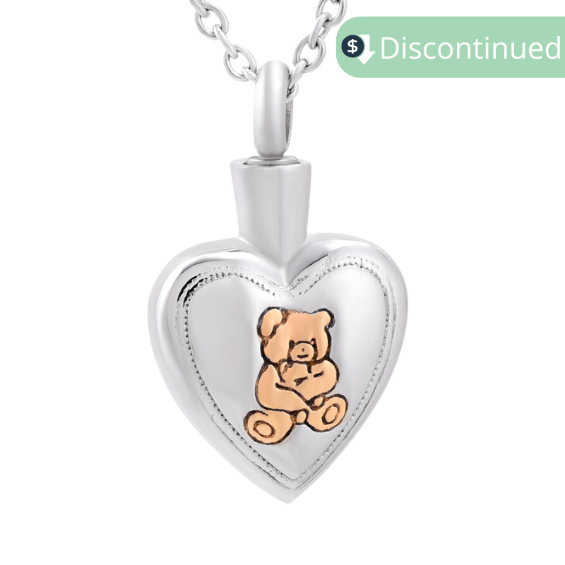 Teddy Bear Heart Pendant