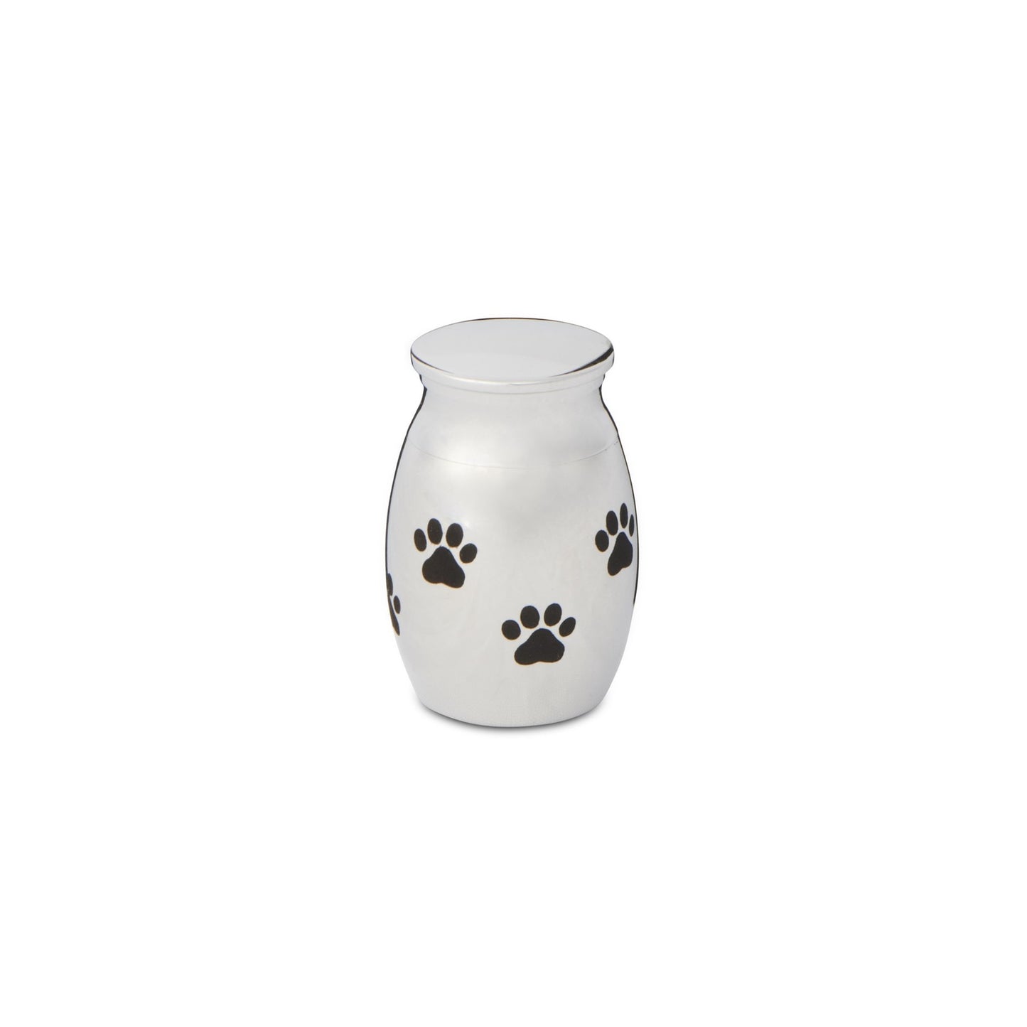 Paw Print 30mm Thimble Urn Silver Tone