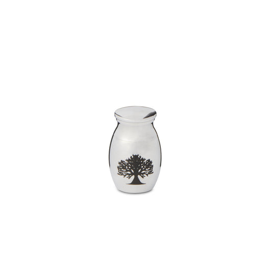 Mini Tree of Life 25mm Thimble Urn - Silver Tone