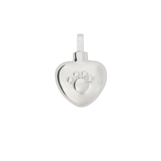 Paw Heart Pendant 925 Silver