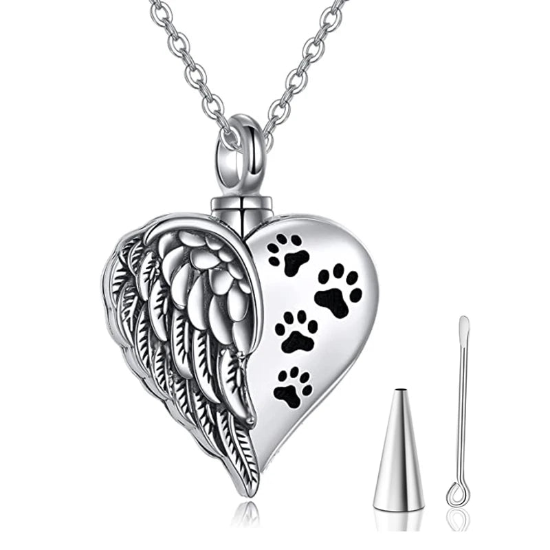 Angel Wings Pet Memorial Necklace