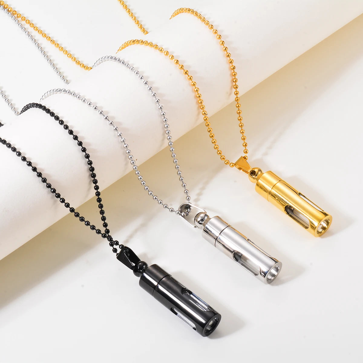Glass Window Capsule Necklace + Funnel Fill